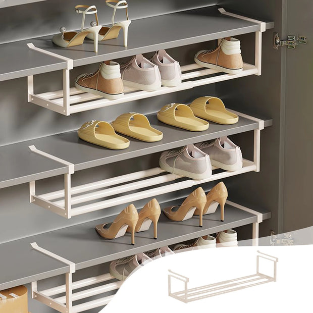 No-Drill Retractable Wall-Mounted Slipper Rack – Foldable Space-Saving Shoe Organizer for Bathroom & Door Storage