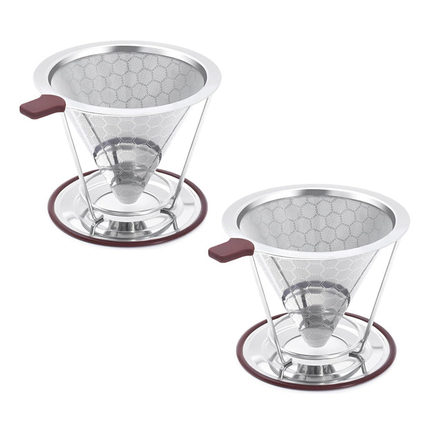 Stainless Steel Coffee Dripper | Reusable Paperless Pour-Over Filter