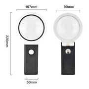 Head-Mounted Magnifying Glass with LED Light – Hands-Free Close Work Tool