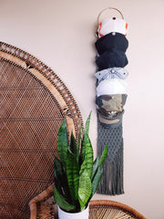 Customizable Macrame Hat Hanger – Handcrafted Eco-Friendly Cap Organizer