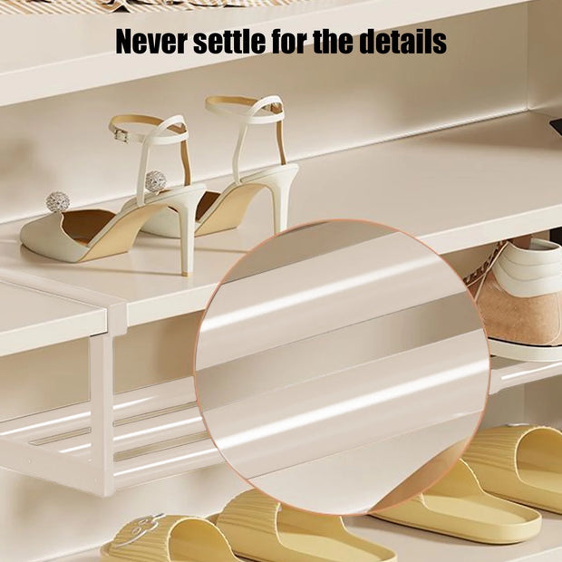No-Drill Retractable Wall-Mounted Slipper Rack – Foldable Space-Saving Shoe Organizer for Bathroom & Door Storage