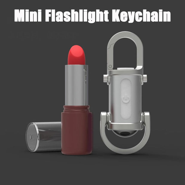 Mini Flashlight Keychain – 3-in-1 Emergency LED Flashlight, Power Bank & Keychain Light