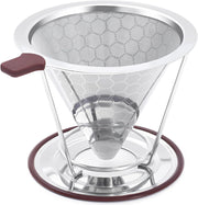 Stainless Steel Coffee Dripper | Reusable Paperless Pour-Over Filter